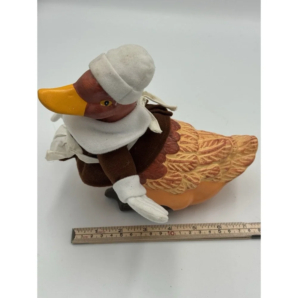 Vintage Ceramic Pilgrim Duck Thanksgiving Fall